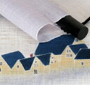 麻タペストリー：白い朝　和モダン冬タペストリー（受注製作） / おしゃれ インテリア タペストリー 和風 モダン 壁飾り　約36×130cm 3