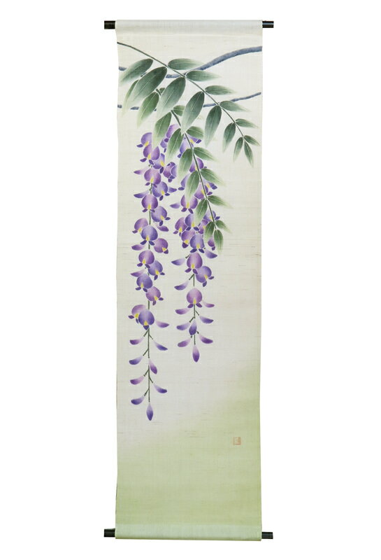 Rakuten - 麻 桜 タペストリー：藤/ おしゃれ インテリア タペストリー 和風 モダン 壁飾り　約36×130cm
