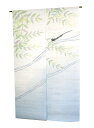 麻 のれん:爽風/ 和風 暖簾 受注制作 おしゃれな 和モダン のれん ロング 約 88×150cm