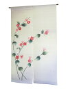 和風麻のれん・はこねうつぎ/初夏のれん おしゃれな 和モダン のれん ロング 約 88×150cm