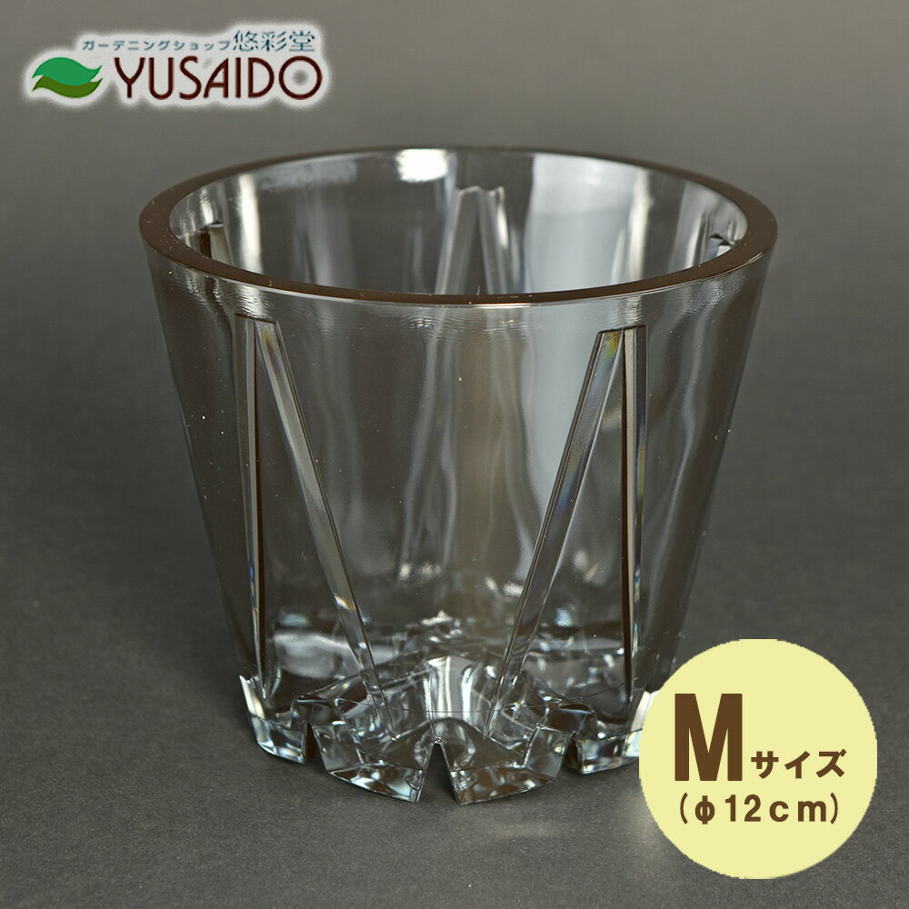 【ポイント5倍】●山佳化成 SCOOP スモーク M スクープ 4号サイズ 1個クリア 透明 ガラス アクリル 発根..