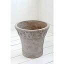 ◇COVENT GARDEN QJ-46 グレーシュフラワーポットL 植木鉢アンティーク調陶器 鉢アンティーク アンティーク調 鉢植 陶器鉢 観葉植物 多肉植物 ブロカント セメント 石膏風