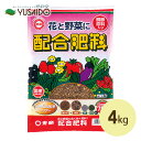 東商 配合肥料 4kg化学肥料 天然原 料肥料効果 鉢 プランター 花壇 菜園 元肥 追肥 花壇 菜園 花木 庭木 果樹 ガーデニング 園芸