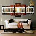 『モダン アートパネル』絵画 インテリア【送料無料】【絵画】【手書き】【壁掛け】【油絵】【抽象】【絵】『5パネルSET シックブラウン系 1066』油絵 インテ...