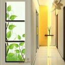 【絵画】【壁掛け】【手書き】【油絵】【自然画】【風景画】【絵】絵画 インテリア 【送料無料】『モダン インテリア アートパネル』『3パネルSET 縦 葉っぱ 1...