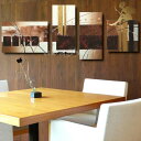 【抽象画】【絵画】【手書き】【壁掛け】【油絵】【絵】絵画 インテリア【送料無料】『モダン インテリア アートパネル』/4パネルSET ブラウン/油絵 絵 抽象画...