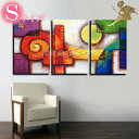 【抽象画】【絵画】【手書き】【壁掛け】【油絵】【絵】絵画 インテリア『モダン インテリア アートパネル』/3パネルSET レインボー Sサイズ/油絵 絵 抽象画...