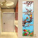 【絵画】【壁掛け】【手書き】【油絵】【風景画】【絵】絵画 インテリア 【送料無料】【絵画 和モダン 絵 和風】『モダン インテリア アートパネル 花』3パネルS...