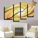 【絵画】【壁掛け】【手書き】【油絵】【風景画】【絵】絵画 インテリア 【送料無料】【絵画 和モダン 絵 和風】『モダン インテリア アートパネル 花』4パネルS...