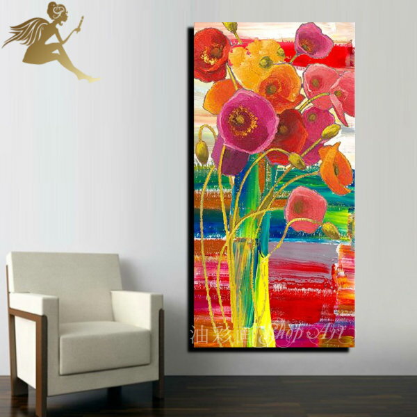 特大 1パネル【手書きの油彩画】『モダン アートパネル』絵画 インテリア 【送料無料】【アートパネル 花】【おしゃれ インテリア 壁掛けアート】【絵画】【手塗】...