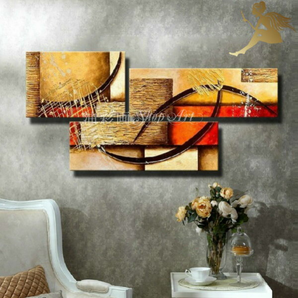 モダン インテリア アートパネル絵画 インテリア 壁掛け『3パネルSET/イメージのレンガ』絵 インテリア『デコボコ質感 抽象画』【送料無料】【おしゃれ 壁掛け...