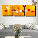 モダン アートパネル 『絵画』手書きの油彩画『お花』【絵画 インテリア 【送料無料】おしゃれな壁掛けアート】3パネルSET『3色の花』『アートパネル 花』【壁掛...