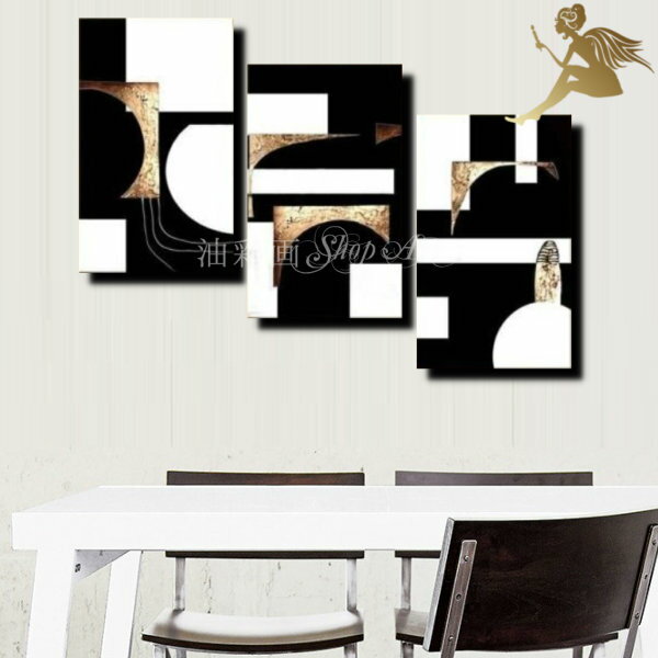 インテリア アートパネル 抽象画 モダン絵画 インテリア【送料無料】『3パネルSET/モノトーン模様』壁掛け 絵 インテリア『アートパネル モノトーン 抽象画』...