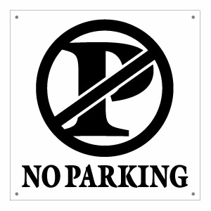 Rakuten - 【ノーパーキング 片面パネル看板・サイズ45×45cm・ガリア NO PARKING 駐車禁止英語看板】駐車禁止サインパネル。ハンドメイド 英語看板 パネル アメリカン看板