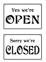 【オープンクローズ両面パネル看板・サイズ:幅約30×高約20cm・ガラパ OPEN CLOSED】ハンドメイド 英語看板 パネル サイン 開店 閉店 ショップ用 オープン看板(3)