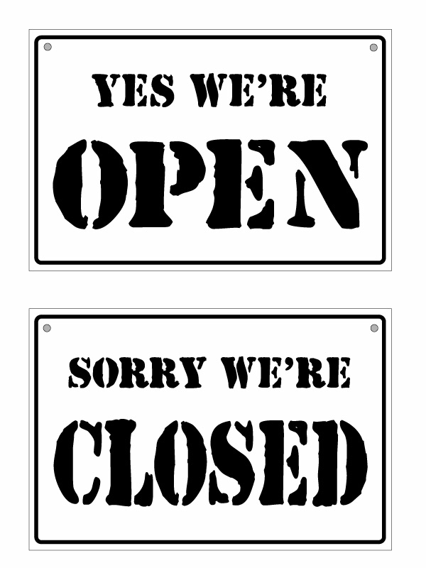 【オープンクローズ両面パネル看板・サイズ：幅約45×高約30cm・ステンシル腐食 JJ OPEN CLOSED】米軍などミリタリー調の書体でデザインしたサインパネル。ハンドメイド 英語看板 パネル サイン 開店 閉店 ショップ用 オープン看板