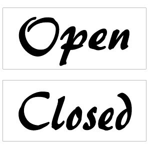 【オープンクローズ両面パネル看板・ミニサイズ：幅約23×高約10cm・パレト OPEN CLOSED】アルファベット筆記体でデザインしたパネル。ハンドメイド 英語看板 パネル サイン 開店 閉店 ショップ用 オープン看板