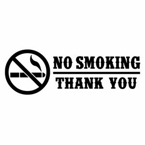 ノースモーキング、ハンドメイド 禁煙ステッカー。