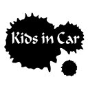 【2枚組 Kids in Car Ver.177(子供が乗っています)スプラッシュ カッティングステッカー 幅約17cm×高約13.6cm】ハンドメイド キッズインカー 車用ステッカー 。