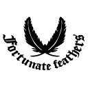 【Fortunate feathers（幸運の羽BD）カッティングステッカー 大判Lサイズ 2枚組 幅約26.5cm×高約17.4cm】ハンドメイド 鷲の羽モチーフ 防水転写ステッカー。