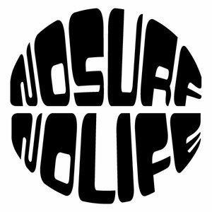 【NOSURF NOLIFE （ノーサーフノーライフ） ver.07 カッティングステッカー 2枚組 幅約16cm×高約16.4cm】ハンドメイド デカール。