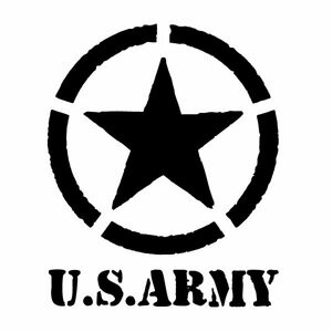 【U.S. ARMY 03 腐食バージョン（米軍モチーフ） カッティングステッカー 3枚組 幅約8.2cm×高約10cm】ハンドメイド デカール アメリカ軍 米軍。