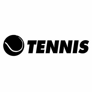 【カッティングステッカー TENNIS Ver.08（テニス） ミニサイズ 3枚組 幅約12cm×高約2.9cm】ハンドメイド テニス ステッカー。