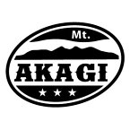 【Mt. AKAGI（赤城山） カッティングステッカー 3枚組 幅約14cm×高約10cm】ハンドメイド 。