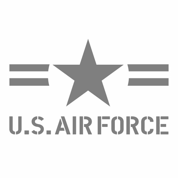 ハンドメイド デカール エアーフォース アメリカ空軍モチーフ。