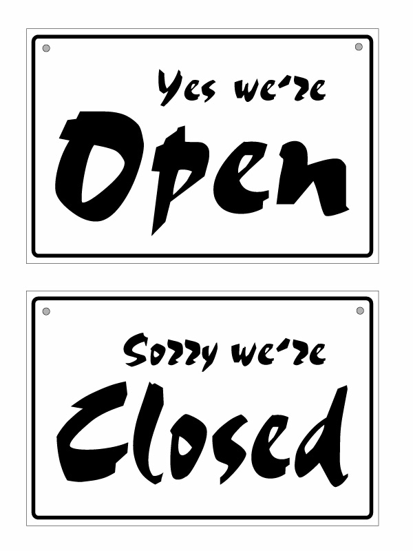 Rakuten - 【名入れタイプ】【オープンクローズ両面パネル看板・サイズ：幅約30×高約20cm・オリビア OPEN CLOSED 上部に名入れ】