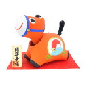 首振り わんぱく午【干支 置物 馬】【午・馬・うま】【紙張子】【正月飾り】【2026年 干支の置物】