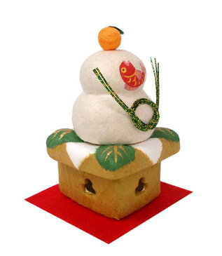 ちぎり和紙 鏡餅(小)【リュウコドウ】【陶器】【国産・日本製】【正月飾り】【迎春】