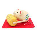 俵ころがし ねずみ【干支 置物】【子・ねずみ・ネズミ】【紙張子】【お正月飾り】