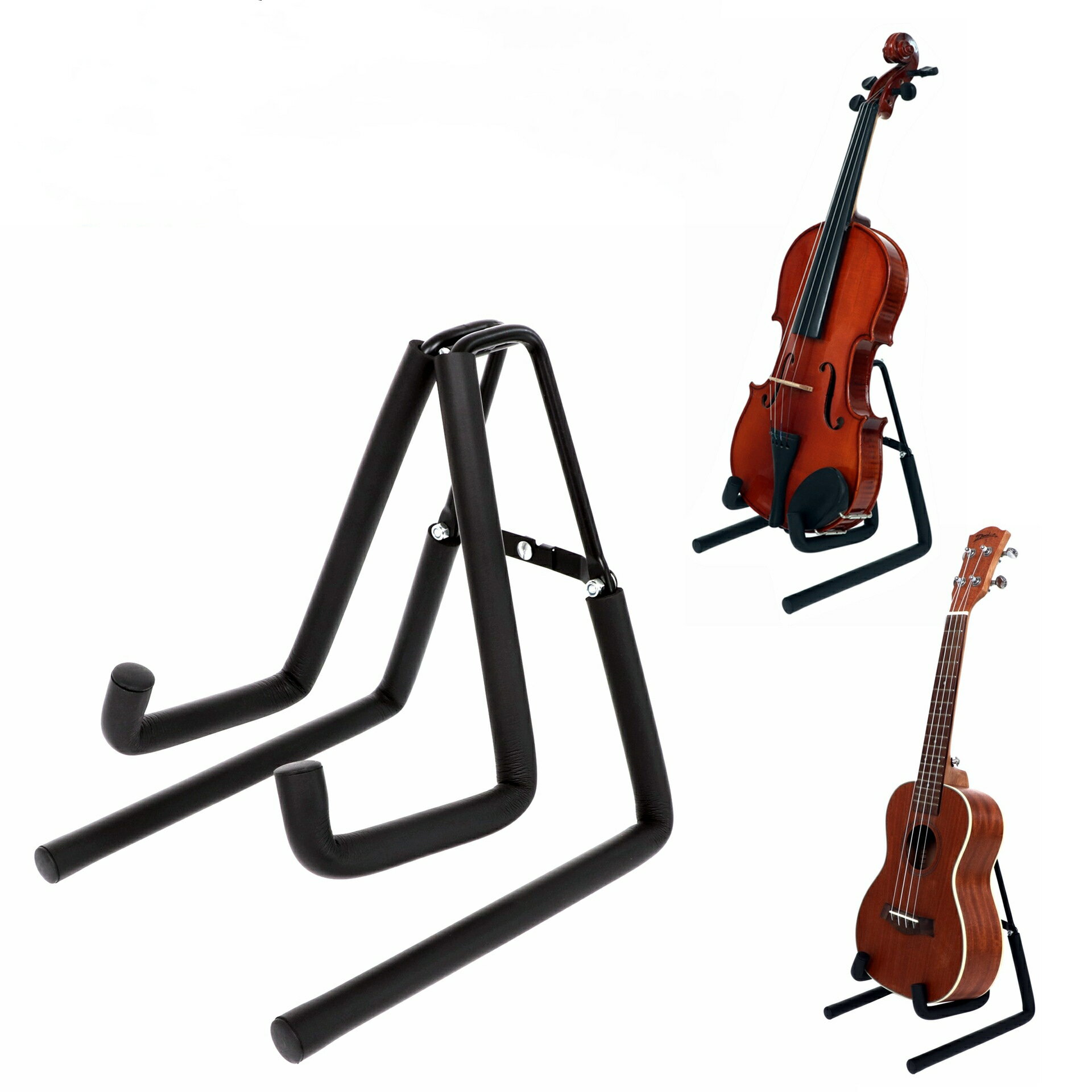 楽器対応性: 楽器スタンドは、バイオリン、ギター、ウクレレ、ベース、サックスなど、さまざまな楽器に対応する設計がされています。それぞれの楽器に適した形状やサイズのスタンドがあります。 折りたたみ式: 多くの楽器スタンドは折りたたみ可能なデザインになっており、使用しないときにはコンパクトに収納することができます。これにより、持ち運びや収納が簡単になります。 滑り止め機能: 楽器スタンドには、楽器を安定させるための滑り止め機能が備わっています。底面や接触面に滑り止め素材が使用されており、楽器が倒れることを防ぎます。 耐久性: 高品質な素材で作られており、安定性と耐久性が確保されています。楽器を安全に保管するために頑丈な構造が特徴です。 収納用アクセサリー: 一部の楽器スタンドには、楽譜やアクセサリーを収納するための追加の棚やフックが付いています。これにより、楽器周りのアイテムを整理整頓することができます。