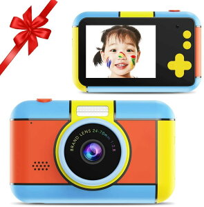 キッズカメラ 子供用 カメラ デジタルカメラ 3200万画素 1080p自撮り可 32GBのSDカード付き USB充電 トイカメラ 男の子 女の子 プレゼント小学生 子供 誕生日プレゼント クリスマス プレゼント 人気 ギフト