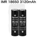 【即日発送】KEEPPOWER IMR 18650 HN1831 3120mAh Max:60A Constant:30A リチウムイオンバッテリー 日本製セル ケース付き 2本組 全長65mm