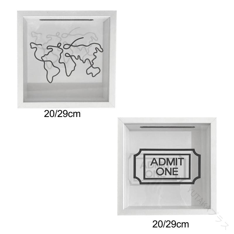 チケット回収ボックス チケット展示ケースフレーム チケット保管ボックス チケットホルダーボックス 多..