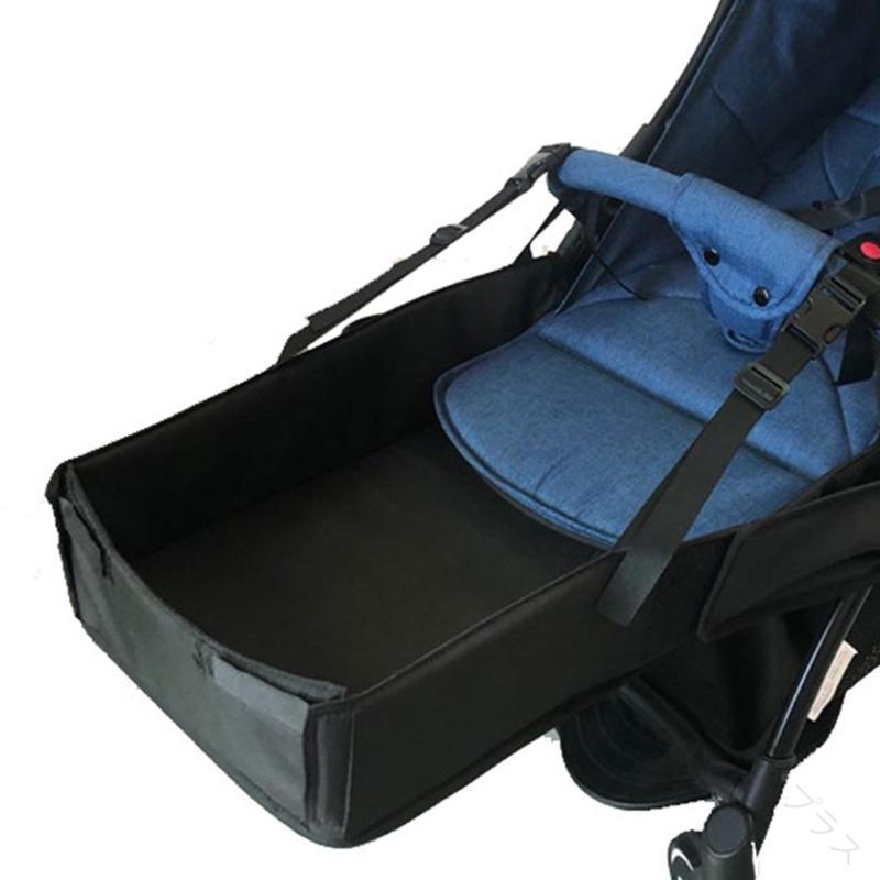 ベビーカー フットレスト 50cm ユニバーサル対応 ブラック Accs 耐久性抜群 オックスフォード素材 快適 エクステンション 幼児 子供用 キッズ ベビーカート