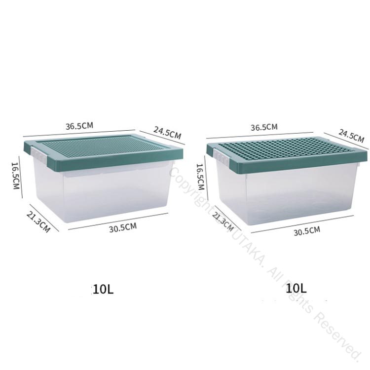 2タイプ×4色 収納ケース ブロック収納ボックス ケースシリーズ 子どもキッズ収納 おしゃれおもちゃ収納 仕切り付き キッズお片付け 知育家具 2段小物収納 持ち運びやすい収納ボックス フタ付工具箱 小物入れ取手 子供男の子女の子見せる収納 2