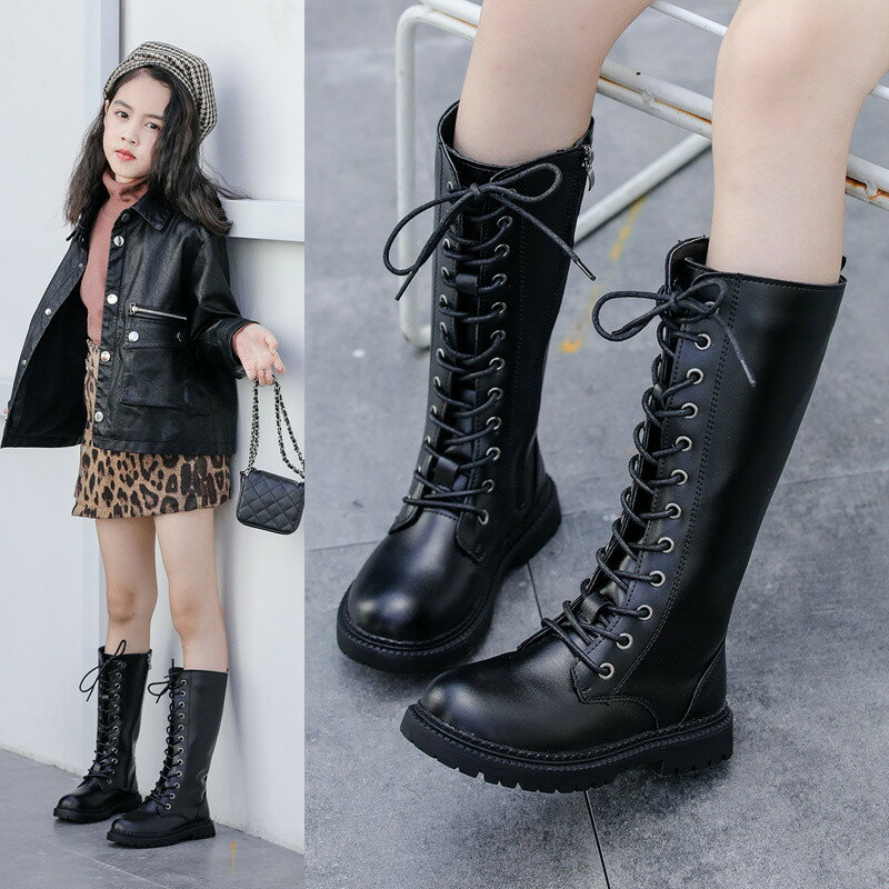 楽天YUTAKAプラスブーツ キッズ アップロングブーツ 女の子 ショートブーツ ブーティ 子供靴 レースアップ ジュニア ブーツ キッズブーツ おしゃれ 可愛い 歩きやすい 秋冬 履き心地抜群 軽量デザインで長時間使用可能 かわいいデザインで人気商品