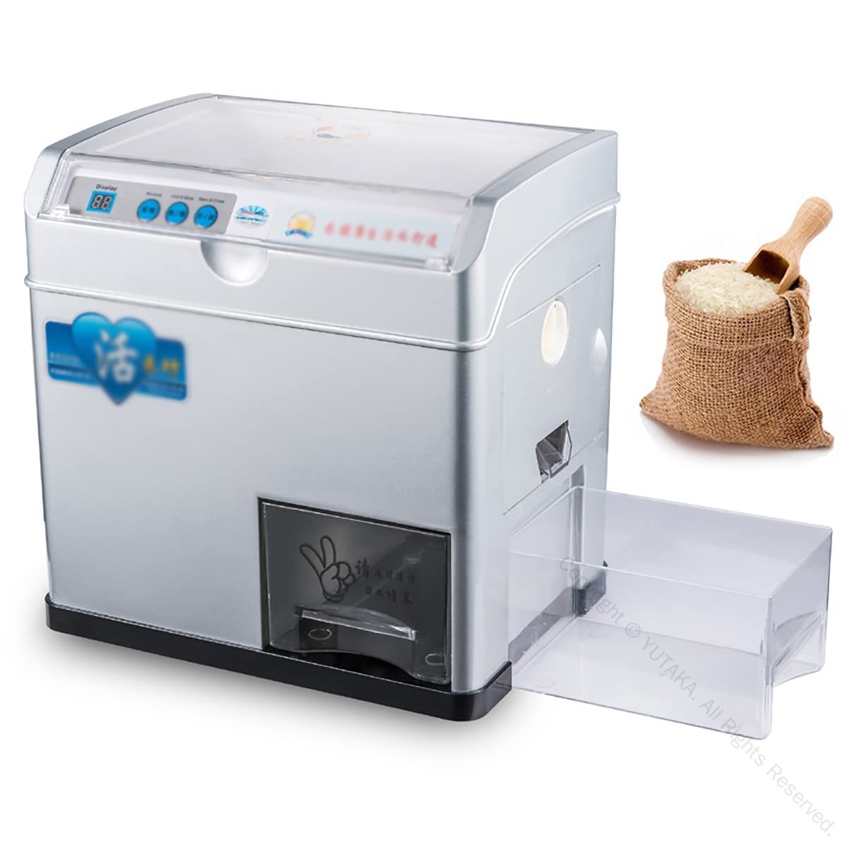 自動精米籾殻機 小麦