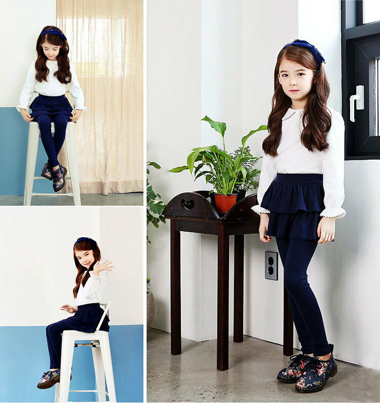 キッズ スカッツ 女の子 子供用 スカート付き レギンス ストレッチ 100 110 120 130 140 150cm 10分丈 かわいい フリルスカッツ ガールズ スパッツ ガールズ レギンスパンツ 6色 バリエーション豊富で動きやすい子供服(4)