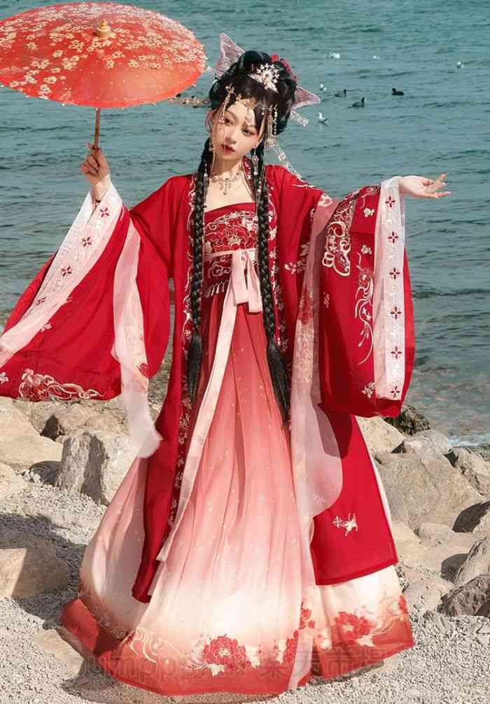 豪華 漢服 女性 中華服 ハロウィン変装 コスプレ衣装 可愛い 日常着 花刺繍 ロングドレス イベント 学..