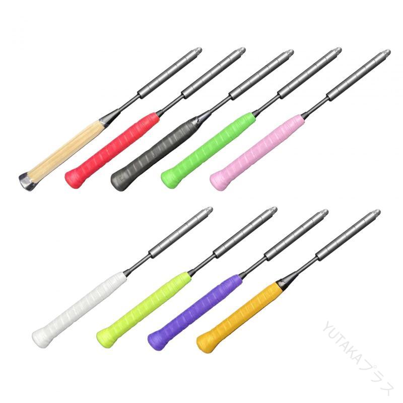 バドミントンラケットスイングトレーナー パワー強化用グリップロッド トレーニングツール スポーツラ..