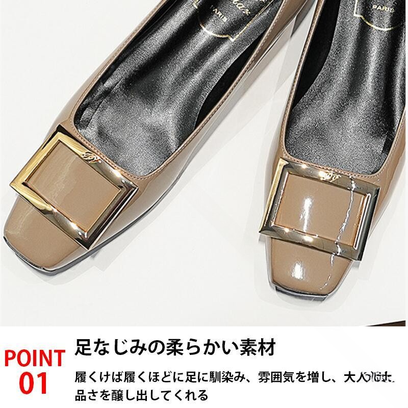 パンプス ビジネスパンプス リクルートパンプス オフィス ローヒール ヒール 痛くない 歩きやすい 柔らかい ラウンドトゥ 靴 通勤 就活 フォーマル 冠婚葬祭 仕事用 通勤用 就活用 オフ yutakaplus-10054567 YUTAKAプラス サンプル画像3