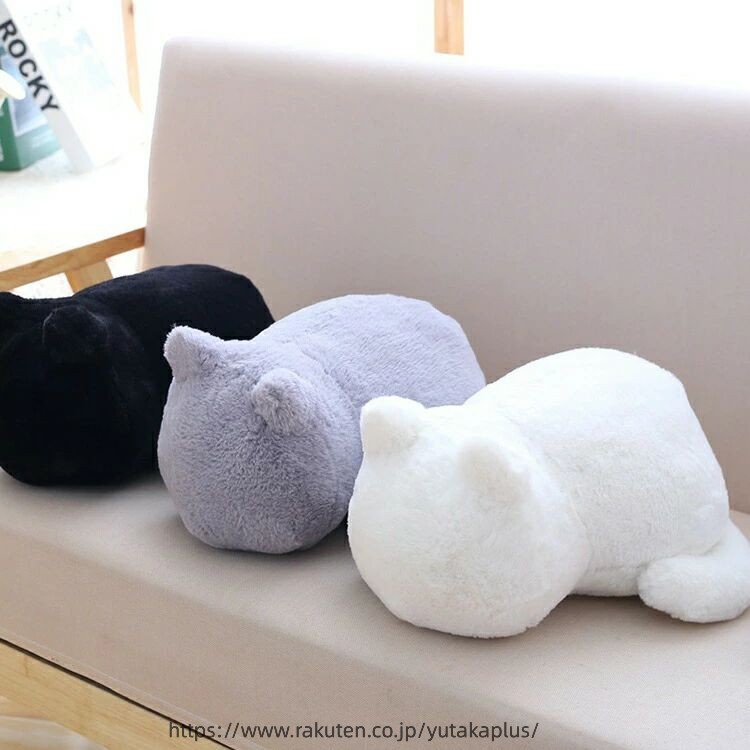 ねこ 猫 ぬいぐるみ 手触り ふわふわ もこもこ 可愛い 一番人気 添い寝枕 枕 INS 抱き枕 無地 柔らかい おもちゃ もちゃ 床ごこち ギフト プレゼント 癒し極上肌触り インテリア