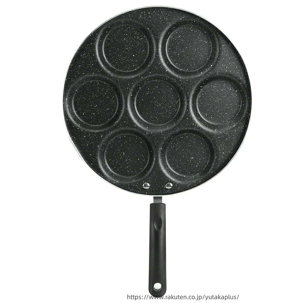 Rakuten - 7穴フライパンノンスティック目玉焼き調理パンバーガー型家庭用キッチン調理器具 ノンスティックフライパンキッチン用品