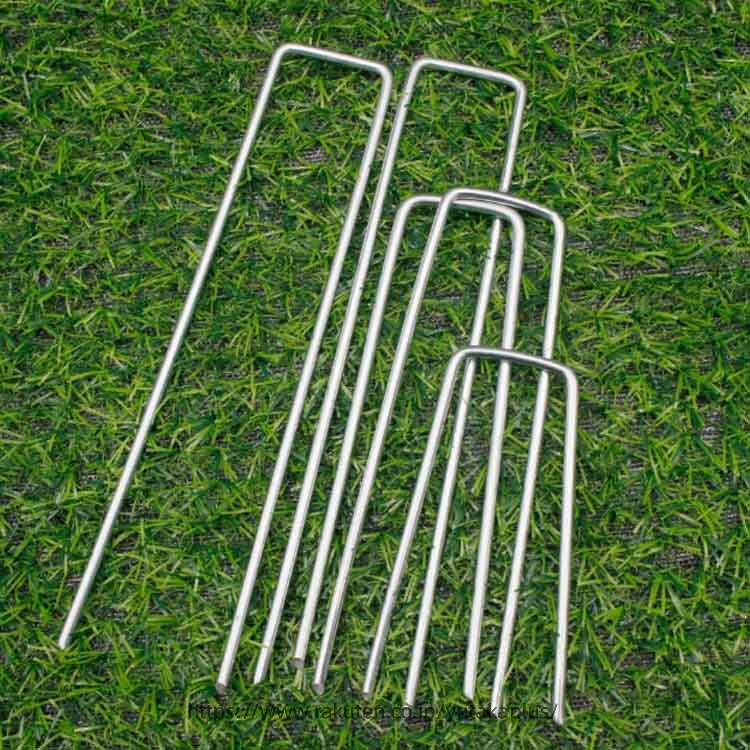 【 100本 セット 】 防草シート ピン 10cm 15cm 20cm 3mm 4mm 50本 200本 Uピン杭 ...