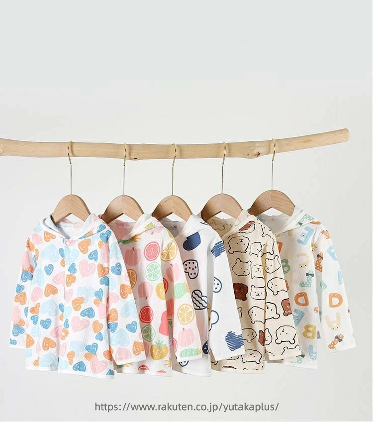 ベビー服 UVカットパーカー キッズ 長袖 UVカット パーカー UV対策 紫外線防止 紫...