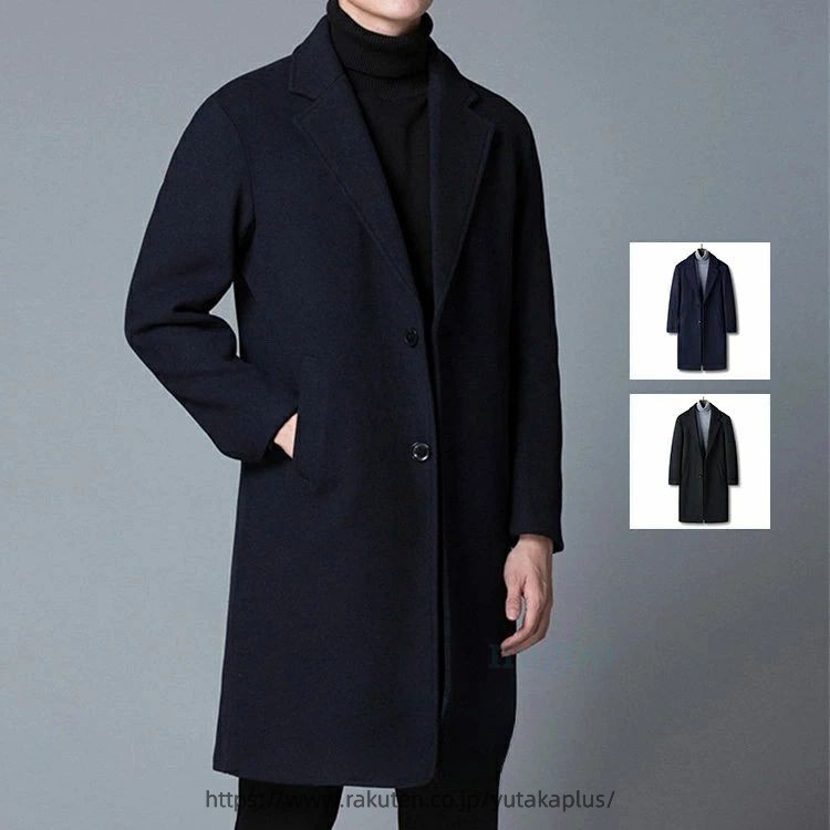 樂天商城 - チェスターコート メンズ 綿入り ウールコート 厚地 カシミヤコート ロングコート ビジネスコート 春先 冬服 防寒着 通勤コート 紳士服